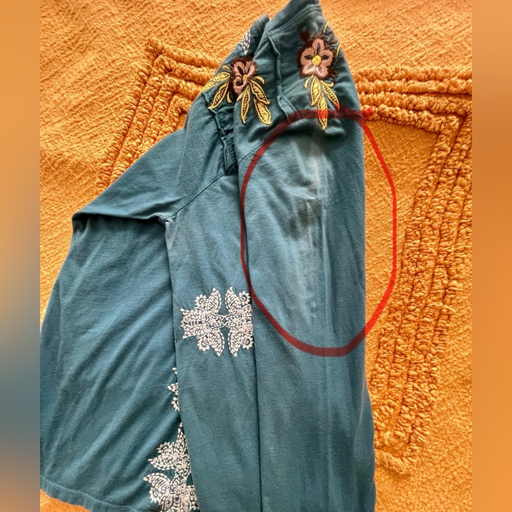 Vintage JWLA Johnny Was Embroidered Floral Peacock long sleeve Womens Bohemian - Picture 7 of 10